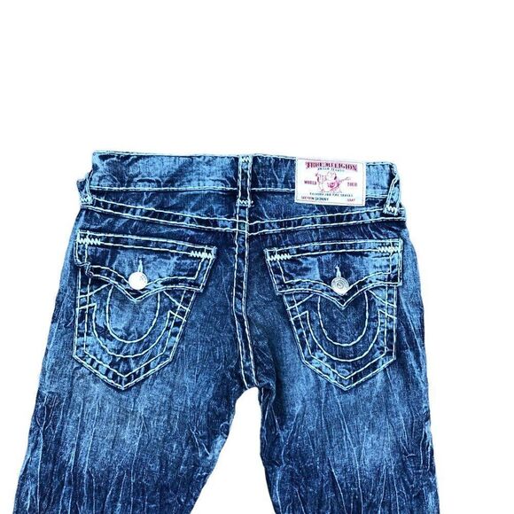 TRUE Religion Jeans Size 30 SKINNY SUPER T Blue - Picture 2 of 11